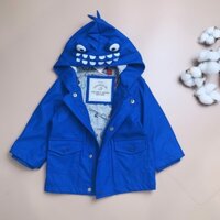 Áo raincoat George bé trai - xanh dương mũ có sừng