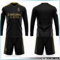 Áo Real Madrid Đen Dài Tay 2025