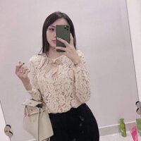 ÁO REN BE CỔ NƠ TAY DÀI