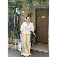 Áo ren cổ tim ( không kèm quần )