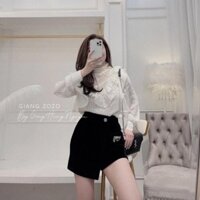 Áo ren cổ trụ sang chảnh