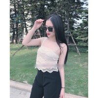 Áo ren croptop 2 dây