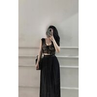 Áo Ren Cúp 1 Lớp Crop Khóa Lưng