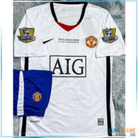 Áo Retro MU Trắng 2009 – Vải Fex Thái Cao Cấp