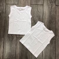 Áo sát nách ba lỗ màu trắng mặc hè cotton cao cấp hiệu Fany