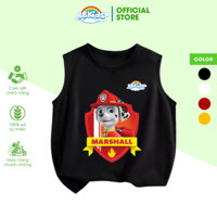Áo Sát Nách Bé Trai In Hình Chú Chó Cứu Hộ Marshall Paw Patrol, Áo 3 Lỗ Bé Trai Mùa Hè Chất Cotton Cao Cấp BBKids 0004