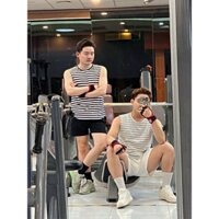 áo sát nách sọc ngang cổ tròn nam vừa hạ cánh xuống QCSHOP phục vụ các tình yêu hè này , SN52,SN53
