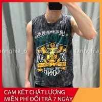 Áo sát nách tanktop layer dáng dài nam tập gym thể thao chất cotton SNTL20 FREESIZE 50-75KG *