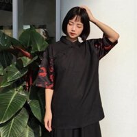 ÁO SHANGHAI PHỐI GẤM [NAM NỮ]