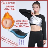 Áo Sinh Nhiệt Giảm Cân ATONY - Áo Dài Tay Tập Gym/Yoga/Chạy Bộ Giúp Đổ Mồ Hôi, Ép Cân, Giảm Mỡ Nhanh *