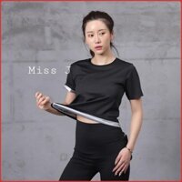 Áo Sinh Nhiệt Giảm Cân MISS J Cao Cấp- Áo Phông Ngắn Tay Giúp Giảm Mỡ, Đổ Mồ Hôi, Tập thể thao - Miss J *