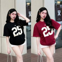 Áo số 25 thêu dạ thêu sao dành cho nữ mix đồ siêu đẹp kèm ảnh cận chất