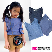 Áo sơ cho mi bé gái tay cánh tiên nhẹ nhàng, dễ thương - JJ Kids