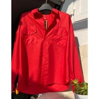 Áo sơ mi 2 túi nữ đỏ
