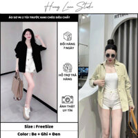 ÁO SƠ MI 2 TÚI TRƯỚC KAKI CHÉO SIÊU CHẤT