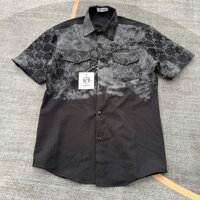 Áo sơ mi BBR Ngắn tay kẻ caro vải cotton dáng ôm hàng quảng châu cao cấp