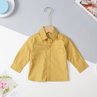 Áo sơ mi bé trai linen túi vuông LITIBABY size 6 đến 10 tuổi( 19-30 kg)
