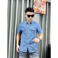 Áo Sơ Mi Bò Cộc Tay, Áo Jean Sơ Mi Cao Cấp QC, Thời Trang - Lịch Sự JSSPW