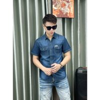 Áo Sơ Mi Bò Cộc Tay, Áo Jean Sơ Mi Cao Cấp QC, Thời Trang - Lịch Sự JSSPW