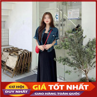 Áo Sơ Mi Bò Cộc Tay Dáng Croptop Form Rộng Phong Cách Hàn Quốc M3040 - Violet