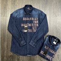 Áo Sơ Mi Bò Nam DSQ-DEAN Cao Cấp Chất Co Dãn Thoáng Mát Mẫu Hot 2024