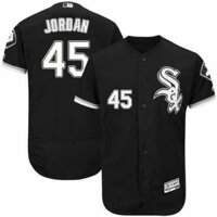 Áo sơ mi bóng chày nam Sox 45 JORDAN MLB màu đen