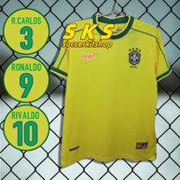 Áo sơ mi bóng đá cổ điển 98 brazil sân khách thứ ba