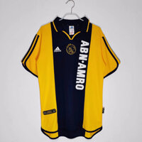 Áo sơ mi bóng đá cổ điển S-XXL 2000-2001 Áo đấu Ajax sân khách tay ngắn tại chỗ tên tùy chỉnh