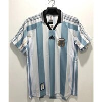 Áo sơ mi bóng đá cổ điển World Cup 1998 Argentina Áo bóng đá thể thao sân nhà
