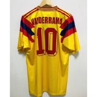 Áo sơ mi bóng đá màu vàng ESCOBAR Colombia thập niên 90 Áo sơ mi bóng đá nam cổ điển