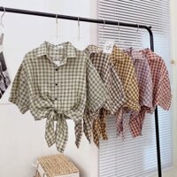 Áo sơ mi buộc vạt hot cá tính