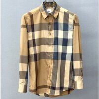 Áo sơ mi Burberry Nâu nhạt kẻ sọc chống nhăn LA on web TANYA