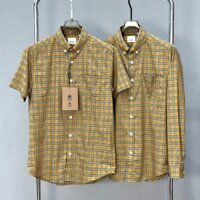 Áo sơ mi Burberry Nâu Vàng kẻ sọc chống nhăn LA on web TANYA