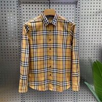 Áo Sơ Mi Burberry2563 Dạo Phố Thời Trang Phù Hợp Với Nam Nữ Cùng Phong Cách Áo Sơ Mi Tay Dài