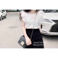 Áo sơ mi cánh tiên bèo tay