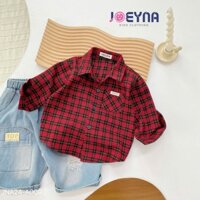 Áo sơ mi caro đỏ dài tay