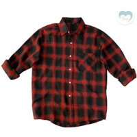 ÁO SƠ MI CARO NAM NỮ - ĐỎ,5XL