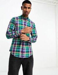 Áo sơ mi Caro Xanh Lá dài tay Polo RL nam