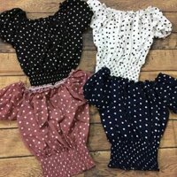 Áo sơ mi chấm bi thời trang