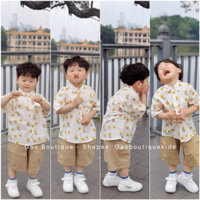 Áo sơ mi cho bé trai 9-20kg