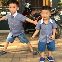 Áo sơ mi cho bé trai