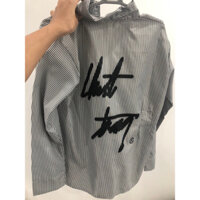 Áo sơ mi Chuột trắng kẻ sọc như đi tù về