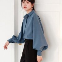 Áo sơ mi có bàn chải đơn có ve áo kiểu dáng rộng phù hợp cho mọi trận đấu Áo sơ mi phong cách Preppy