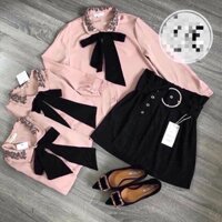 áo sơ mi cổ đính hạt zara