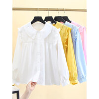 Áo sơ mi cổ sen dài tay thời trang trẻ em BEESHOP D24044