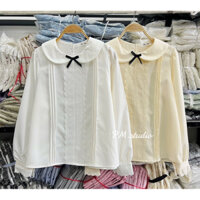 Áo sơ mi cổ sen nơ ren DUANHINHHIEP