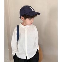 Áo sơ mi cổ tàu bé trai