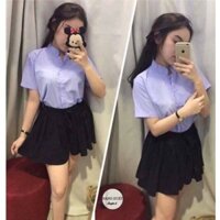 Áo sơ mi cổ trụ