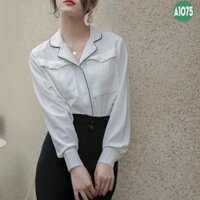 Áo sơ mi cổ vest tinh tế - A1075