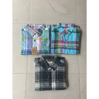 Áo sơ mi cộc tay hoạ tiết kẻ Hollister